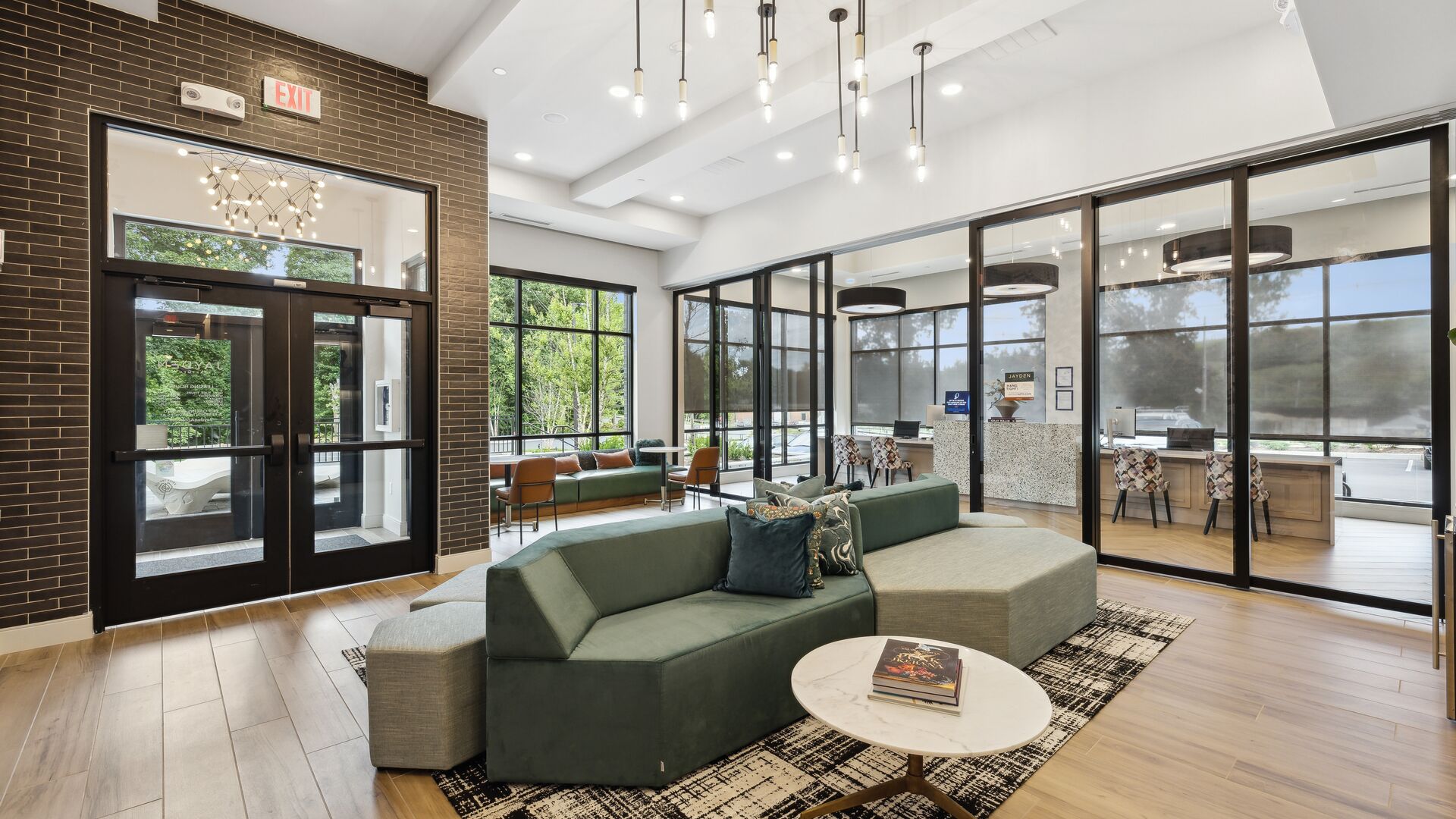 Leasing lobby at Jayden Apartments